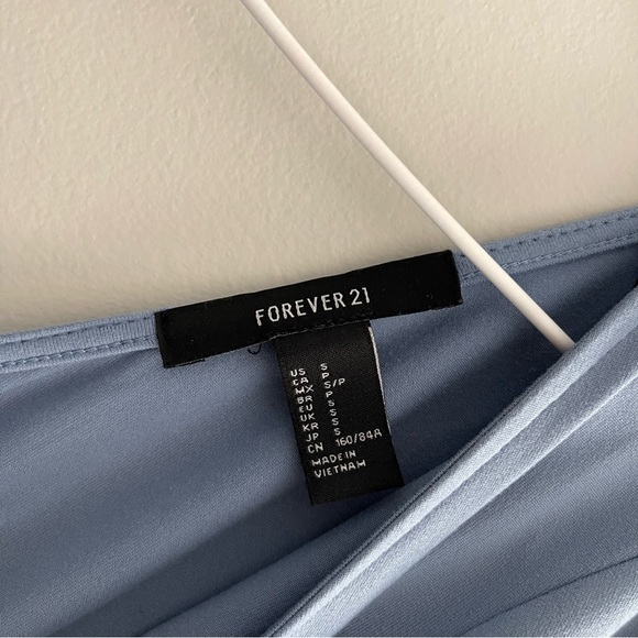 Forever 21 light blue long sleeve skater dress - Picture 4 of 5